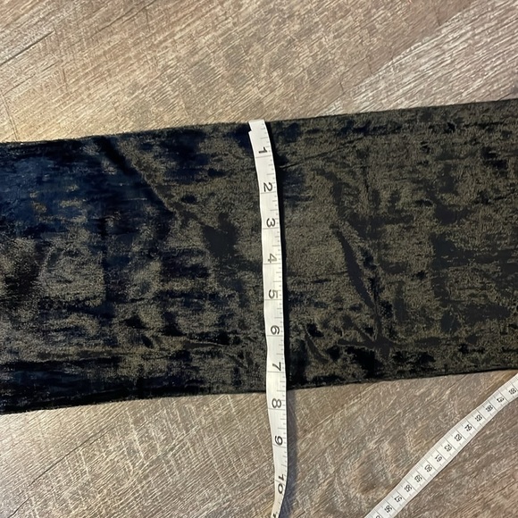 Mystique Infinity Wrap Black Velour and Silver Scarf OS - Picture 13 of 13